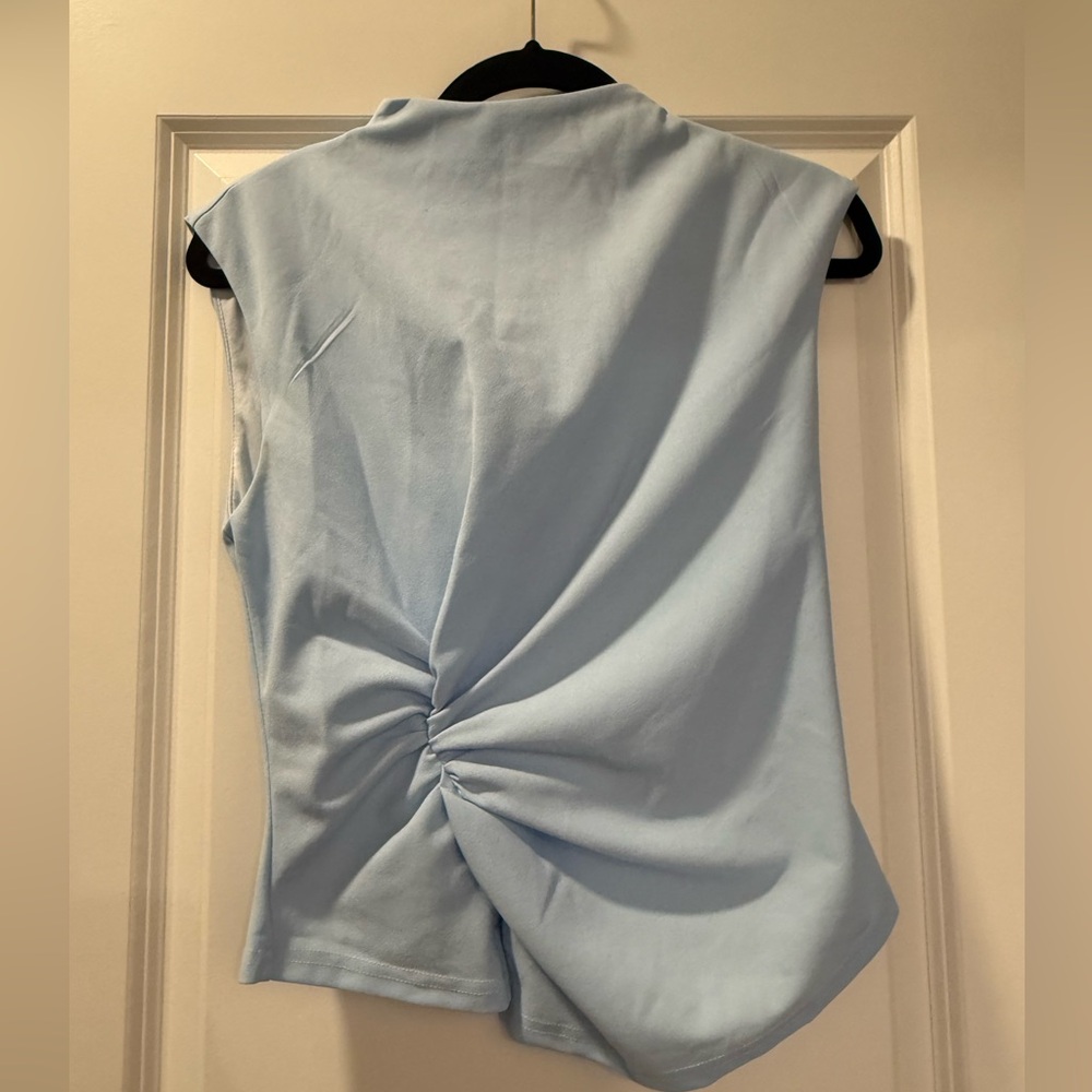 Light Blue Sleeveless Top